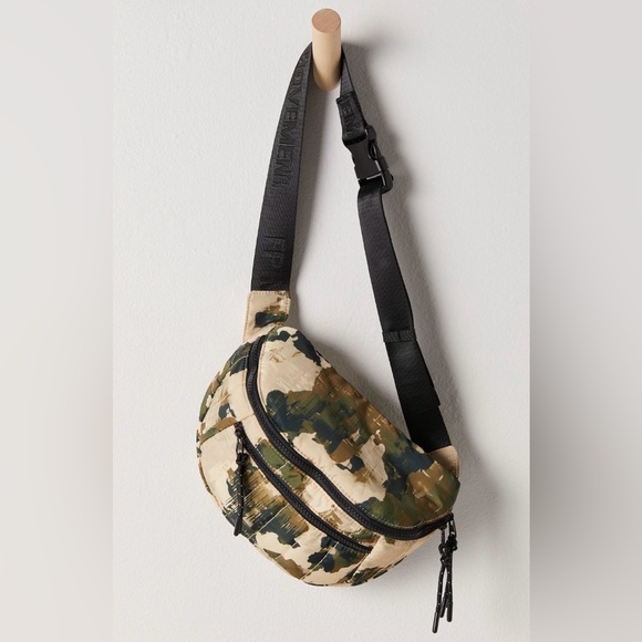 free people movement Handbags - Free People Movement Quilted Print Sling Bag Camo NEW
